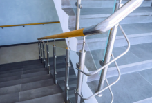 What materials are commonly used for stair balustrades?